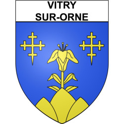 Vitry-sur-Orne Sticker wappen, gelsenkirchen, augsburg, klebender aufkleber
