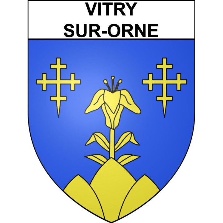 Vitry-sur-Orne 57 ville Stickers blason autocollant adhésif