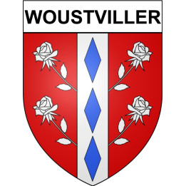 Woustviller Sticker wappen, gelsenkirchen, augsburg, klebender aufkleber