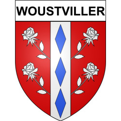 Woustviller 57 ville Stickers blason autocollant adhésif