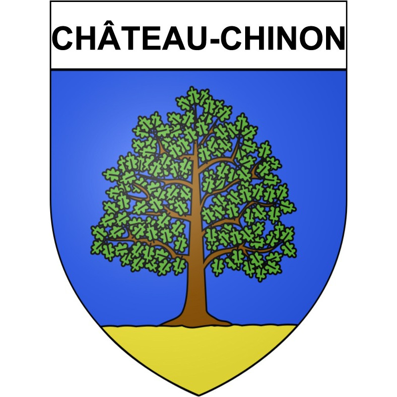 Château-Chinon Sticker wappen, gelsenkirchen, augsburg, klebender aufkleber