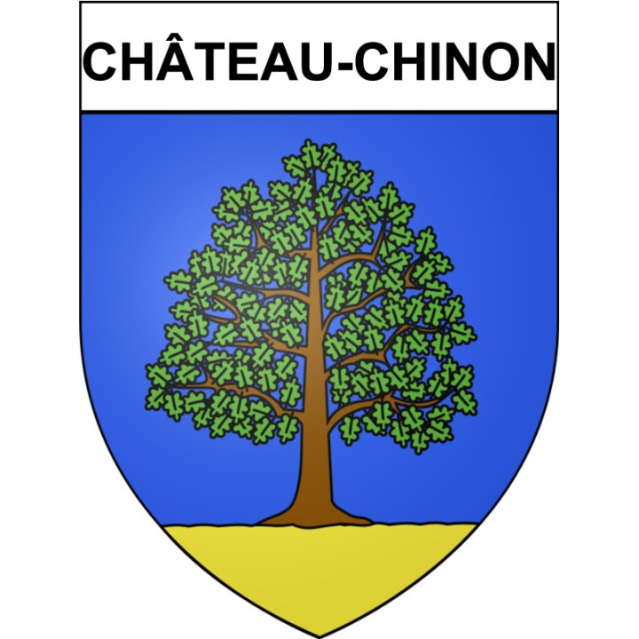 Château-Chinon Sticker wappen, gelsenkirchen, augsburg, klebender aufkleber