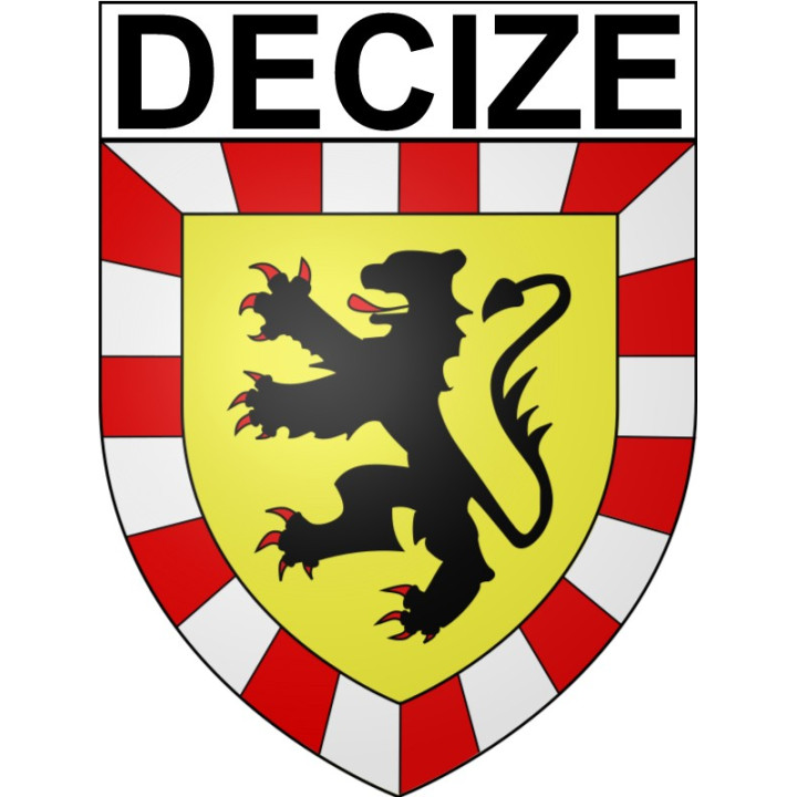 Stickers coat of arms Decize adhesive sticker