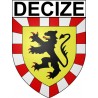 Decize 58 ville Stickers blason autocollant adhésif