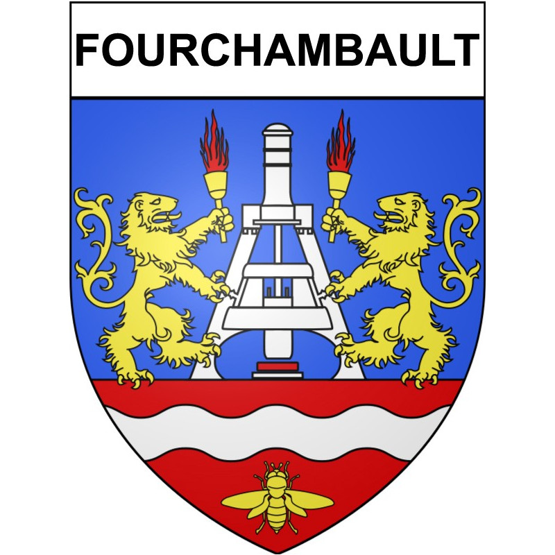 Fourchambault Sticker wappen, gelsenkirchen, augsburg, klebender aufkleber
