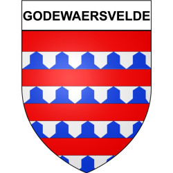 Godewaersvelde 58 ville Stickers blason autocollant adhésif