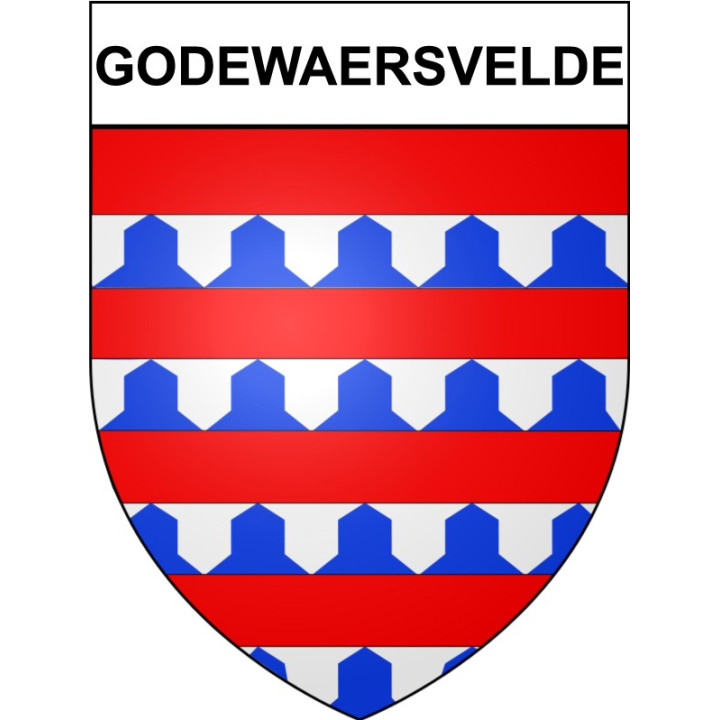 Stickers coat of arms Godewaersvelde adhesive sticker