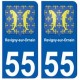 55 Revigny-sur-Ornain blason autocollant plaque stickers ville