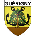 Guérigny Sticker wappen, gelsenkirchen, augsburg, klebender aufkleber