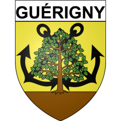 Guérigny 58 ville Stickers blason autocollant adhésif