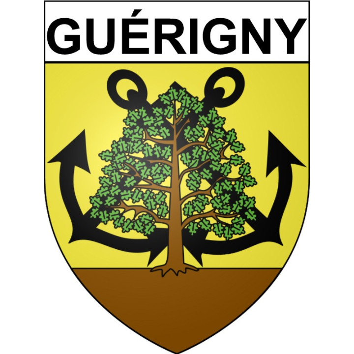 Guérigny 58 ville Stickers blason autocollant adhésif