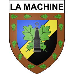 La Machine 58 ville Stickers blason autocollant adhésif