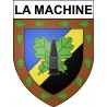 La Machine 58 ville Stickers blason autocollant adhésif