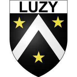 Luzy 58 ville Stickers blason autocollant adhésif