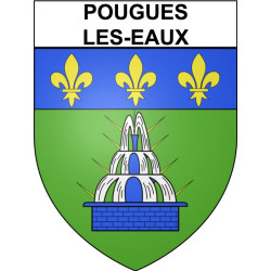 Pougues-les-Eaux 58 ville Stickers blason autocollant adhésif