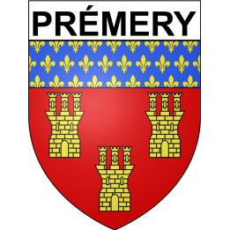 Pegatinas escudo de armas de Prémery adhesivo de la etiqueta engomada