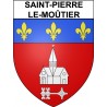 Pegatinas escudo de armas de Saint-Pierre-le-Moûtier adhesivo de la etiqueta engomada
