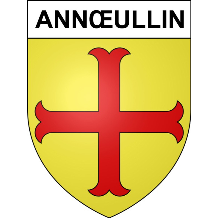 Pegatinas escudo de armas de Annœullin adhesivo de la etiqueta engomada