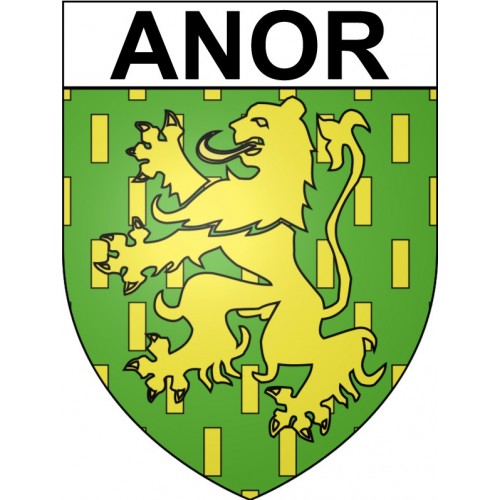 Anor 59 ville Stickers blason autocollant adhésif