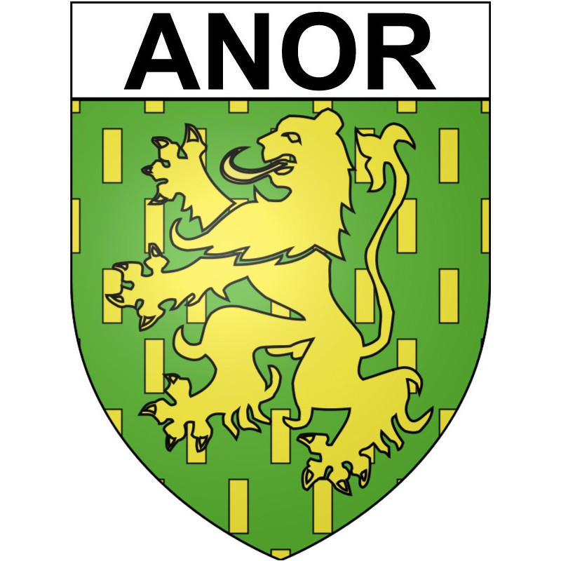 Stickers coat of arms Anor adhesive sticker