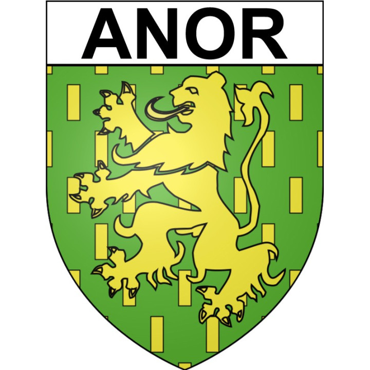 Anor 59 ville Stickers blason autocollant adhésif