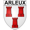 Pegatinas escudo de armas de Arleux adhesivo de la etiqueta engomada