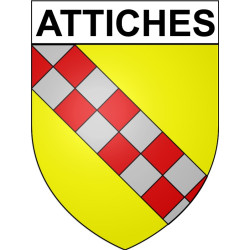Attiches Sticker wappen, gelsenkirchen, augsburg, klebender aufkleber