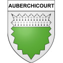 Auberchicourt Sticker wappen, gelsenkirchen, augsburg, klebender aufkleber
