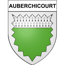 Auberchicourt 59 ville Stickers blason autocollant adhésif