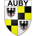 Adesivi stemma Auby adesivo