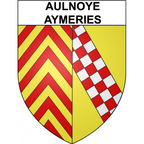 Aulnoye-Aymeries 59 ville Stickers blason autocollant adhésif