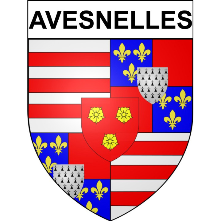 Avesnelles Sticker wappen, gelsenkirchen, augsburg, klebender aufkleber