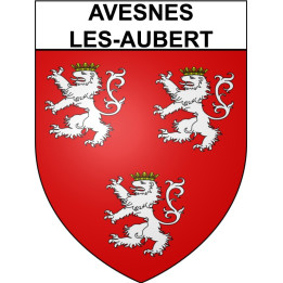 Avesnes-les-Aubert 59 ville Stickers blason autocollant adhésif