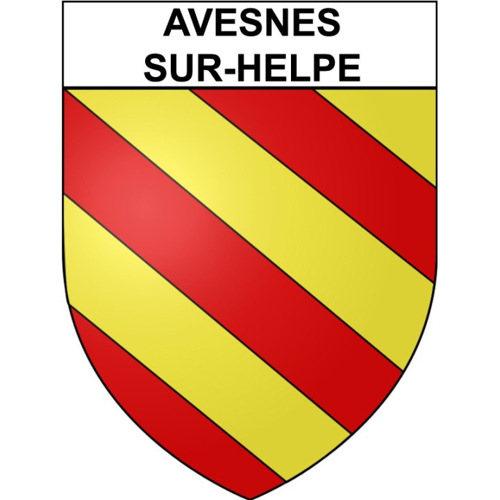 Stickers coat of arms Avesnes-sur-Helpe adhesive sticker
