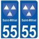 55 Saint-Mihiel blason autocollant plaque stickers ville