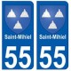 55 Saint-Mihiel blason autocollant plaque stickers ville
