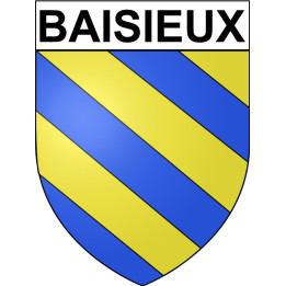 Pegatinas escudo de armas de Baisieux adhesivo de la etiqueta engomada