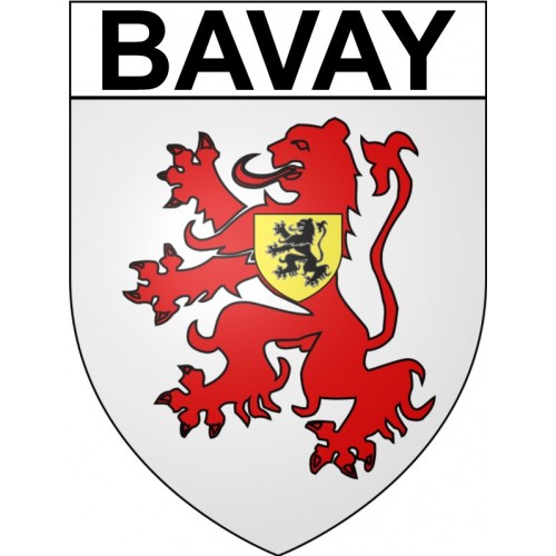 Pegatinas escudo de armas de Bavay adhesivo de la etiqueta engomada
