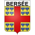Bersée 59 ville Stickers blason autocollant adhésif