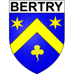 Bertry 59 ville Stickers blason autocollant adhésif