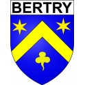 Bertry Sticker wappen, gelsenkirchen, augsburg, klebender aufkleber