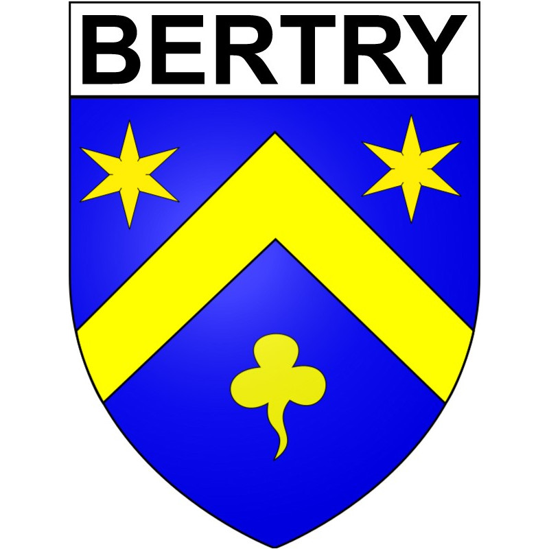 Bertry 59 ville Stickers blason autocollant adhésif