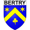 Bertry 59 ville Stickers blason autocollant adhésif