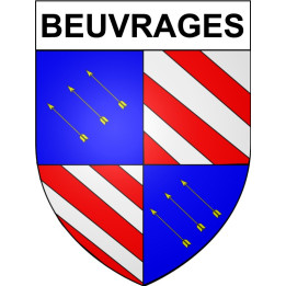 Beuvrages 59 ville Stickers blason autocollant adhésif