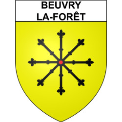 Beuvry-la-Forêt Sticker wappen, gelsenkirchen, augsburg, klebender aufkleber