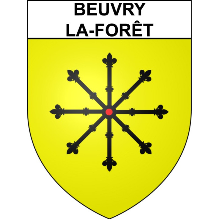 Beuvry-la-Forêt Sticker wappen, gelsenkirchen, augsburg, klebender aufkleber