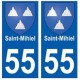 55 Saint-Mihiel blason autocollant plaque stickers ville