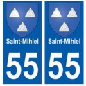 55 Saint-Mihiel blason autocollant plaque stickers ville