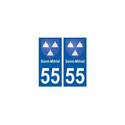 55 Saint-Mihiel blason autocollant plaque stickers ville