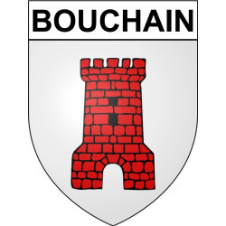 Bouchain Sticker wappen, gelsenkirchen, augsburg, klebender aufkleber